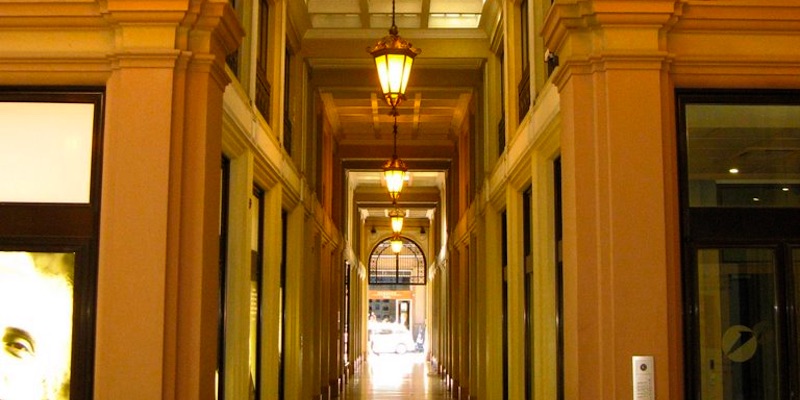 Palazzo Unicredit and Galleria Acquaderni