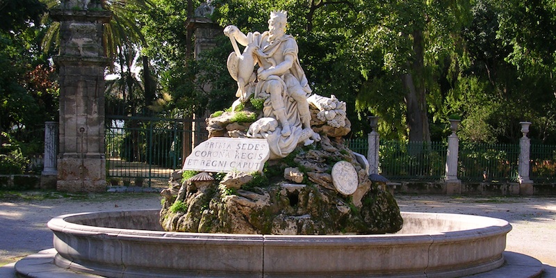 Brunnen des Genies in Villa Giulia