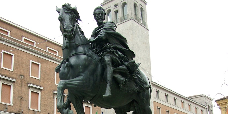 Equestrian Statues to Alessandro and Ranuccio Farnese