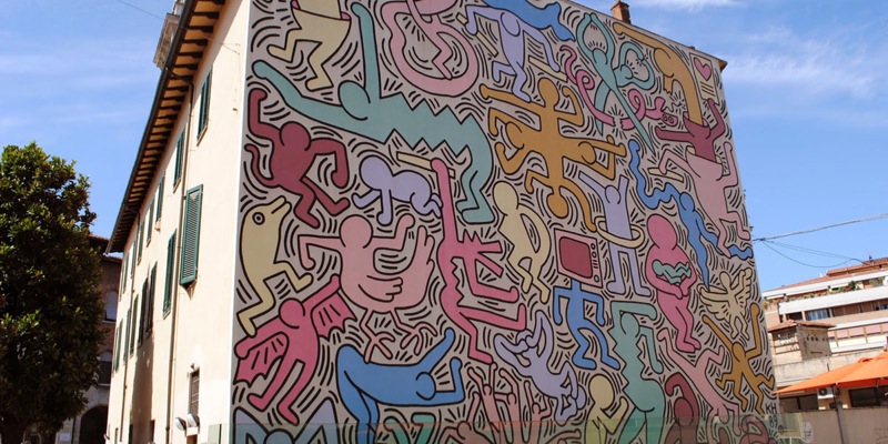 Tuttomondo - Murale di Keith Haring