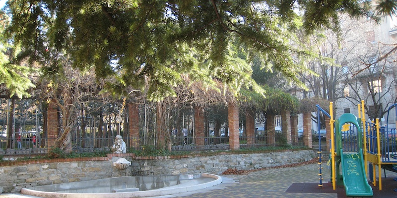 Historical garden of Piazza Carlo Alberto